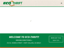 Tablet Screenshot of eco-thrift.com